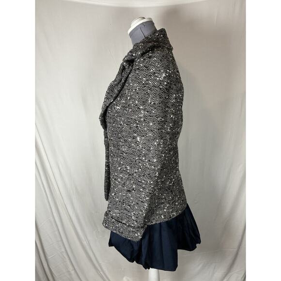Lafayette 148 Wool Blend Herringbone Tweed Blazer Jacket Size 4 Office Career - Picture 2 of 10